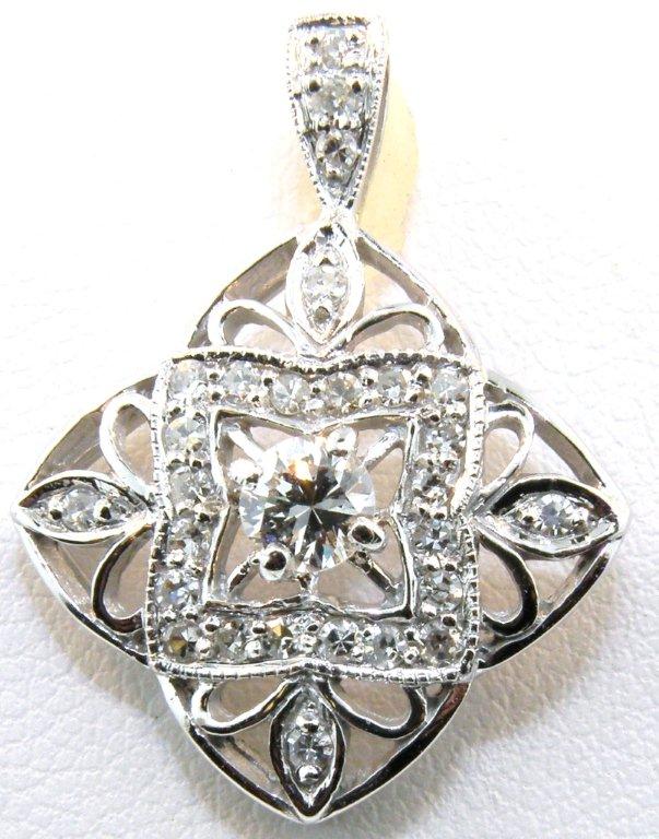 Diamond Filigree Pendant